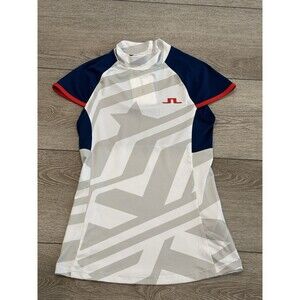 J. Lindeberg Golf Yvette Polo USA Olympics Women Size Small Preppy